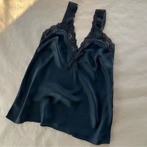 NWOT Tempo Paris Silk & Lace Chemise